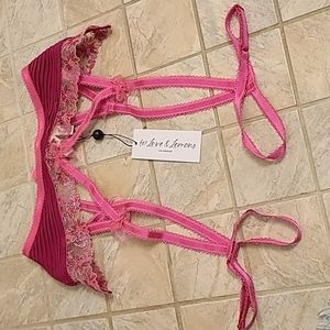 For Love and Lemons Embroidery Garter in XXS